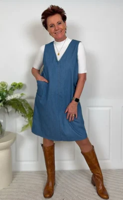 Say INA Copenhagen Kjole - Ania Spencer - Light Blue Denim