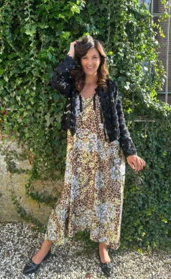 Say INA Copenhagen Kjole - Klara - Leopard Flower