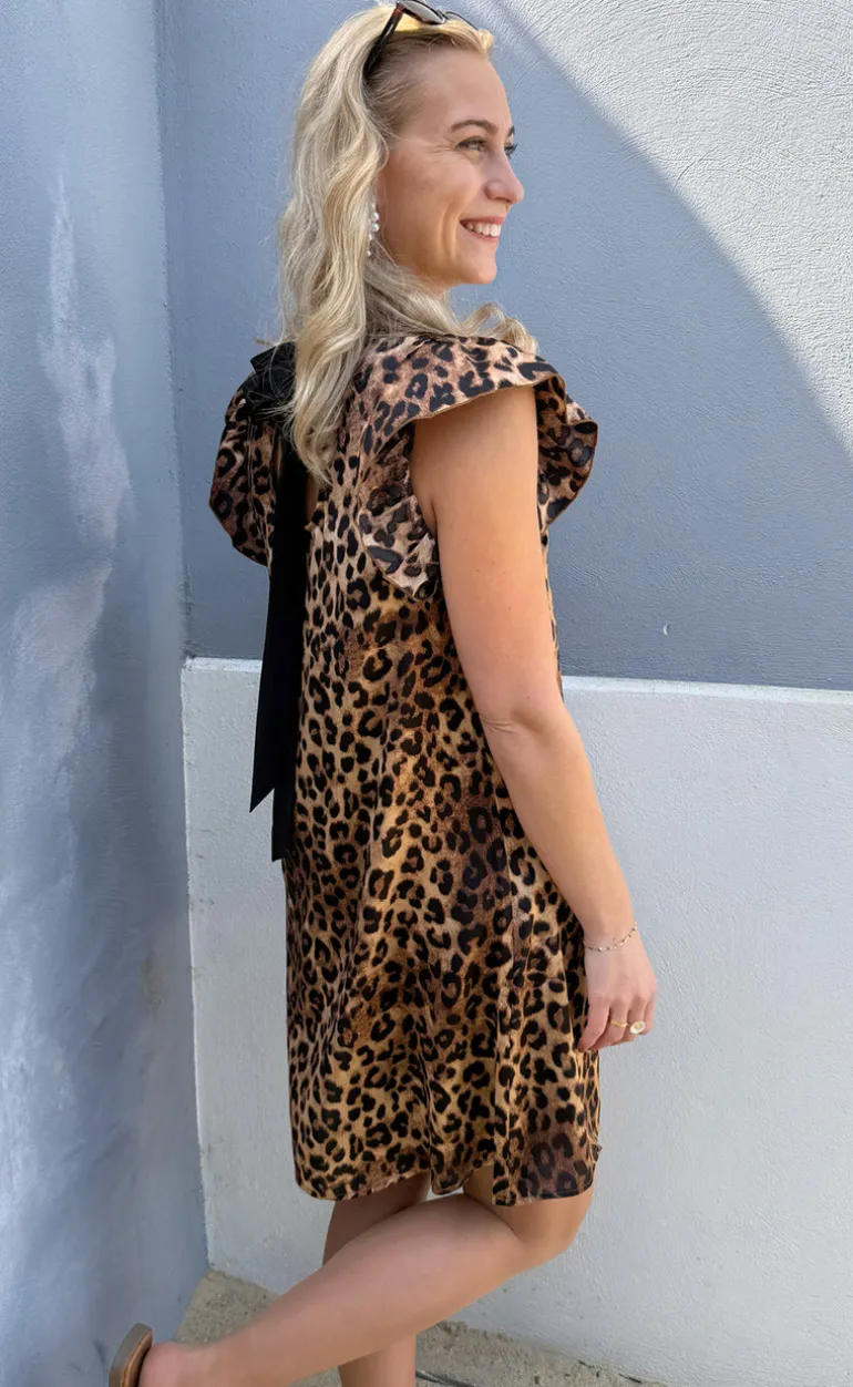 Say INA Copenhagen Kjole - Kati Bow - Leopard W. Black Bow