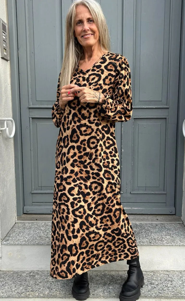 Say INA Copenhagen Kjole - Lia Poplin - Leopard