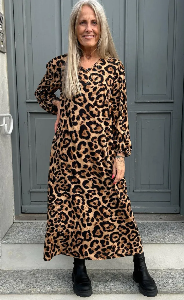 Say INA Copenhagen Kjole - Lia Poplin - Leopard