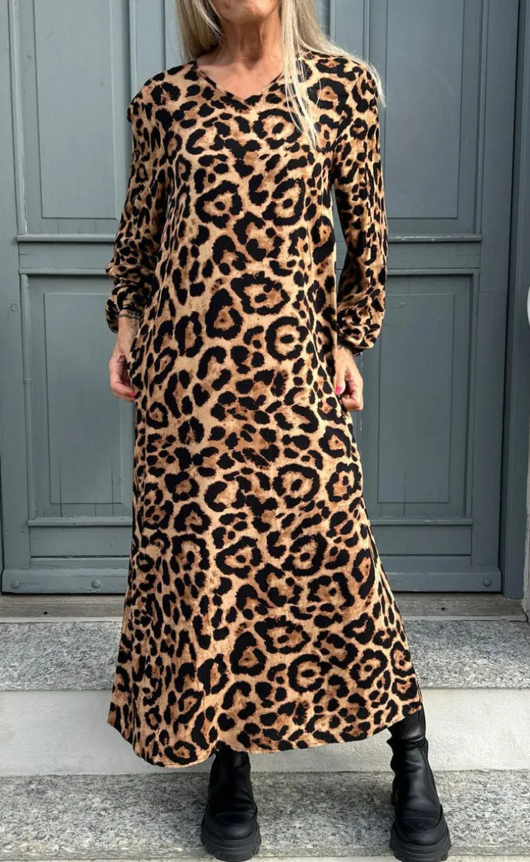 Say INA Copenhagen Kjole - Lia Poplin - Leopard