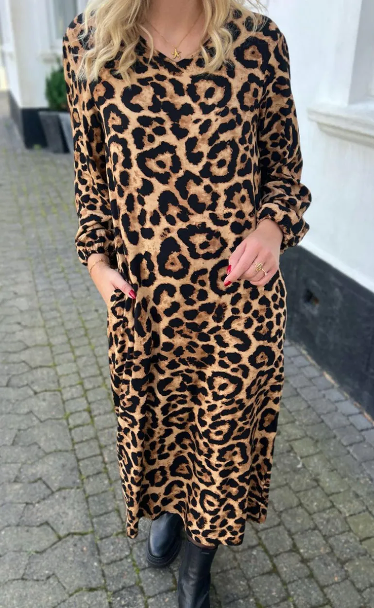 Say INA Copenhagen Kjole - Lia Poplin - Leopard