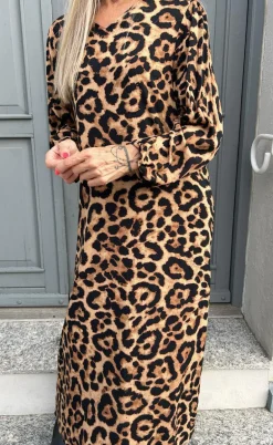 Say INA Copenhagen Kjole - Lia Poplin - Leopard