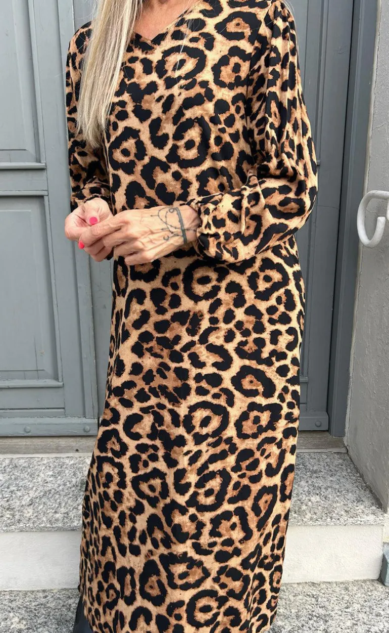 Say INA Copenhagen Kjole - Lia Poplin - Leopard