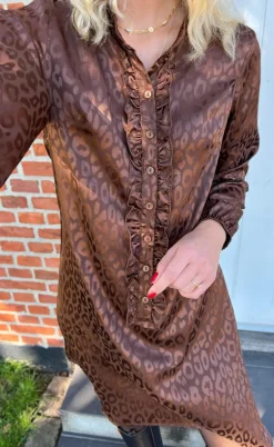Say INA Copenhagen Kjole - Florina - Chocolate Leopard