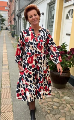 Say INA Copenhagen Kjole - Olinda - Leopard Roses