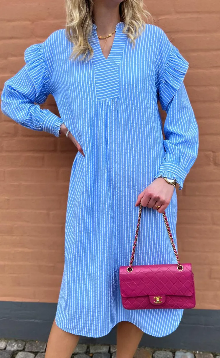 Say INA Copenhagen Kjole - Wilja - Blue Striped