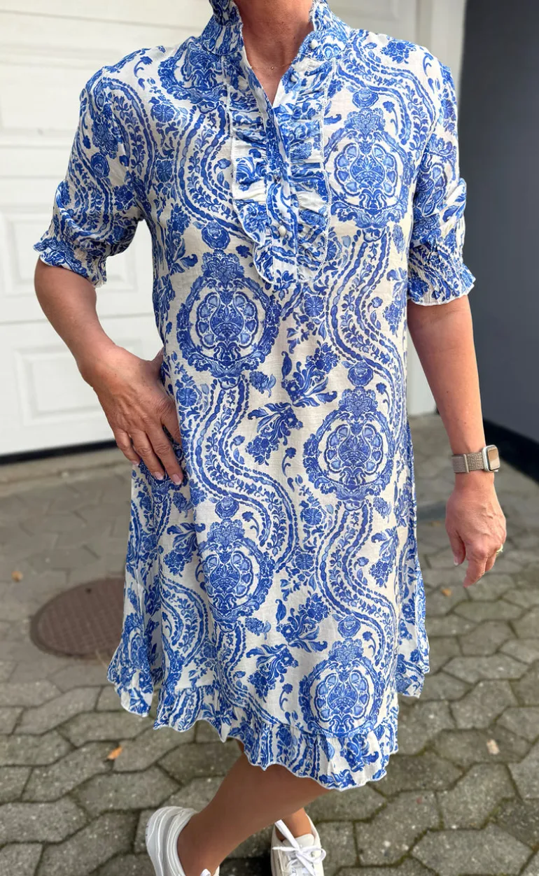 Say INA Copenhagen Kjole - Philine - Blue Paisley
