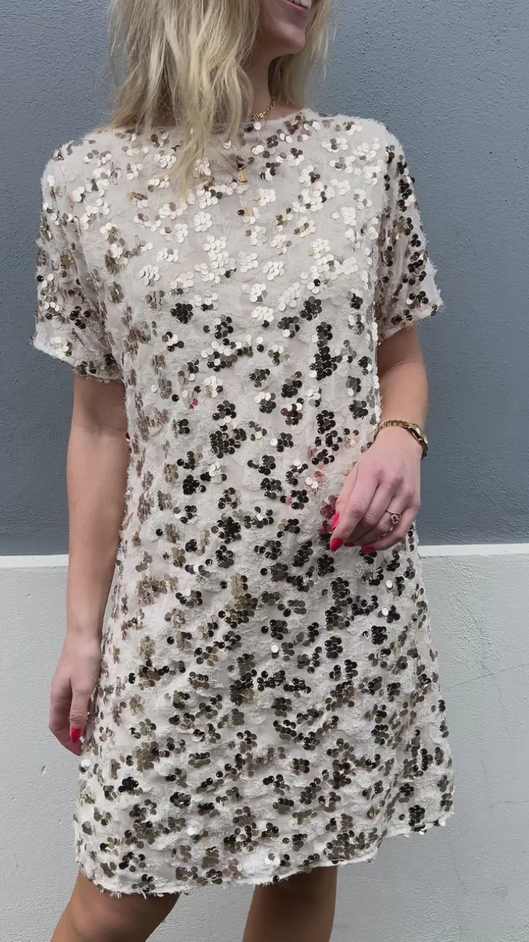 Say INA Copenhagen Kjole - Rebecca Sequin - Champagne