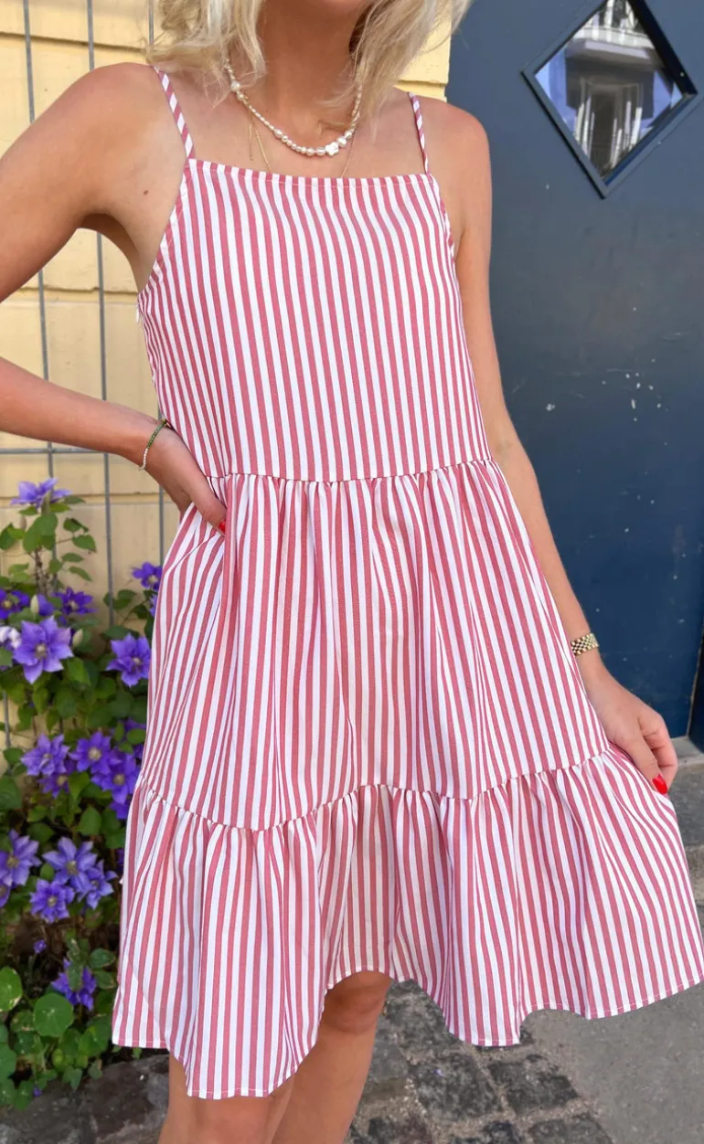 Say INA Copenhagen Kjole - Sisi - Red White Stripe