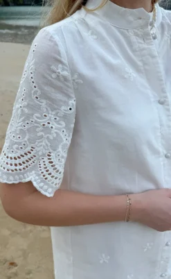 Say INA Copenhagen Kjole - Claudia - White Broderie Anglaise