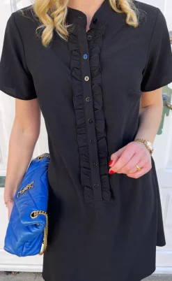 Say INA Copenhagen Kjole - Flora - Black
