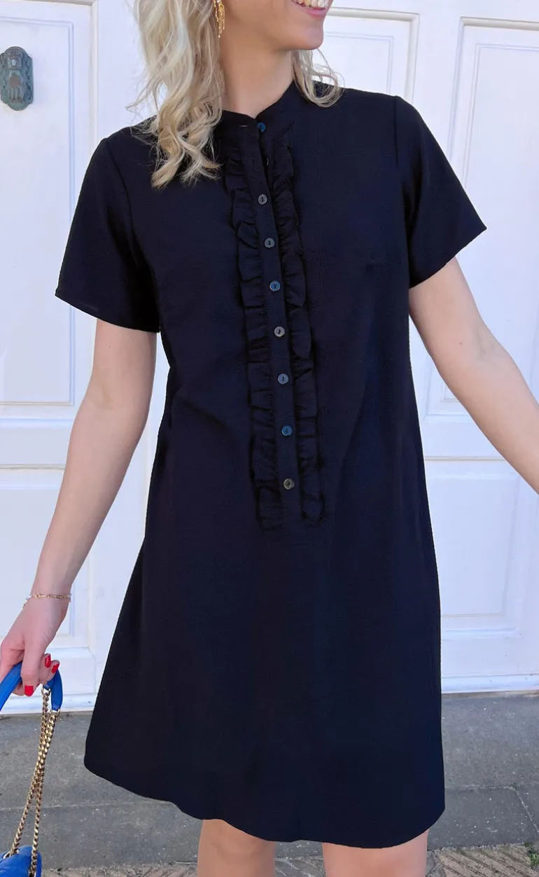 Say INA Copenhagen Kjole - Flora - Black