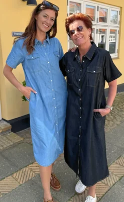 Say INA Copenhagen Kjole - Detia Summer - Black Denim