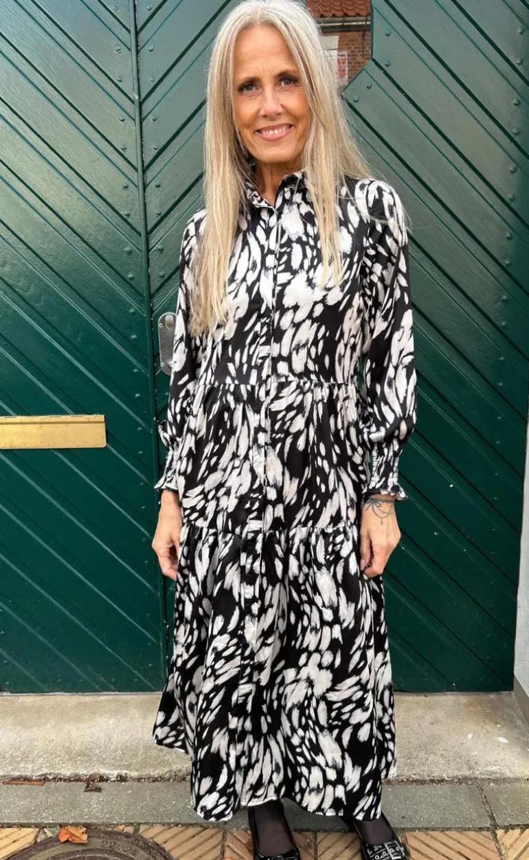 Say INA Copenhagen Kjole - Anna - Black / White Print