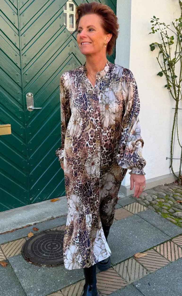 Say INA Copenhagen Kjole - Aida - Leopard / Flower