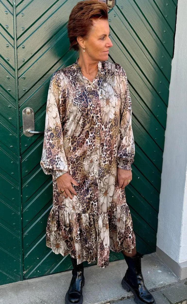 Say INA Copenhagen Kjole - Aida - Leopard / Flower