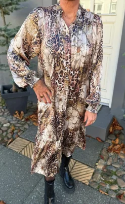 Say INA Copenhagen Kjole - Aida - Leopard / Flower