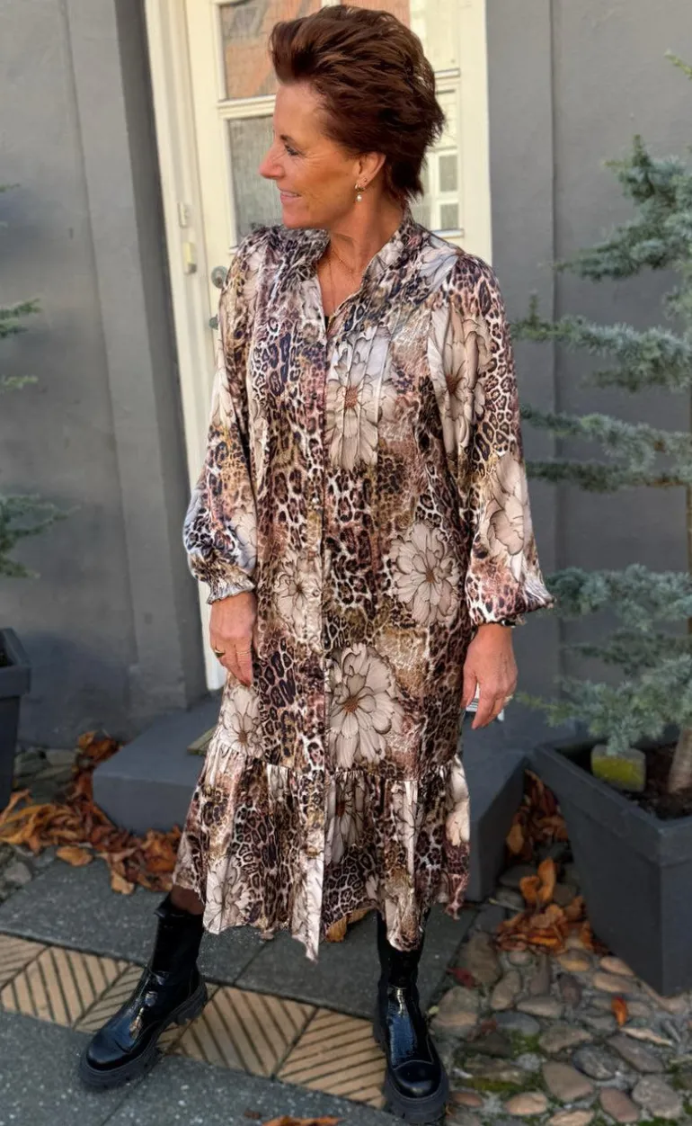 Say INA Copenhagen Kjole - Aida - Leopard / Flower