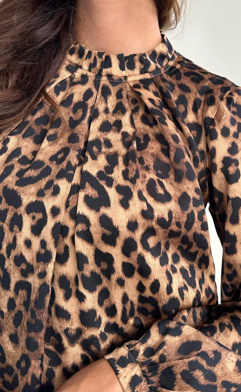 Say INA Copenhagen Kjole - Hazel - Leopard