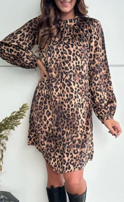 Say INA Copenhagen Kjole - Hazel - Leopard