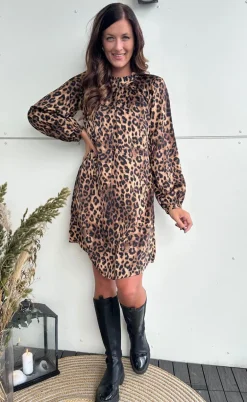 Say INA Copenhagen Kjole - Hazel - Leopard