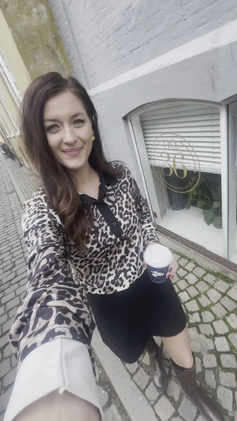 Say INA Copenhagen Polo / Bluse - Amira - Leopard
