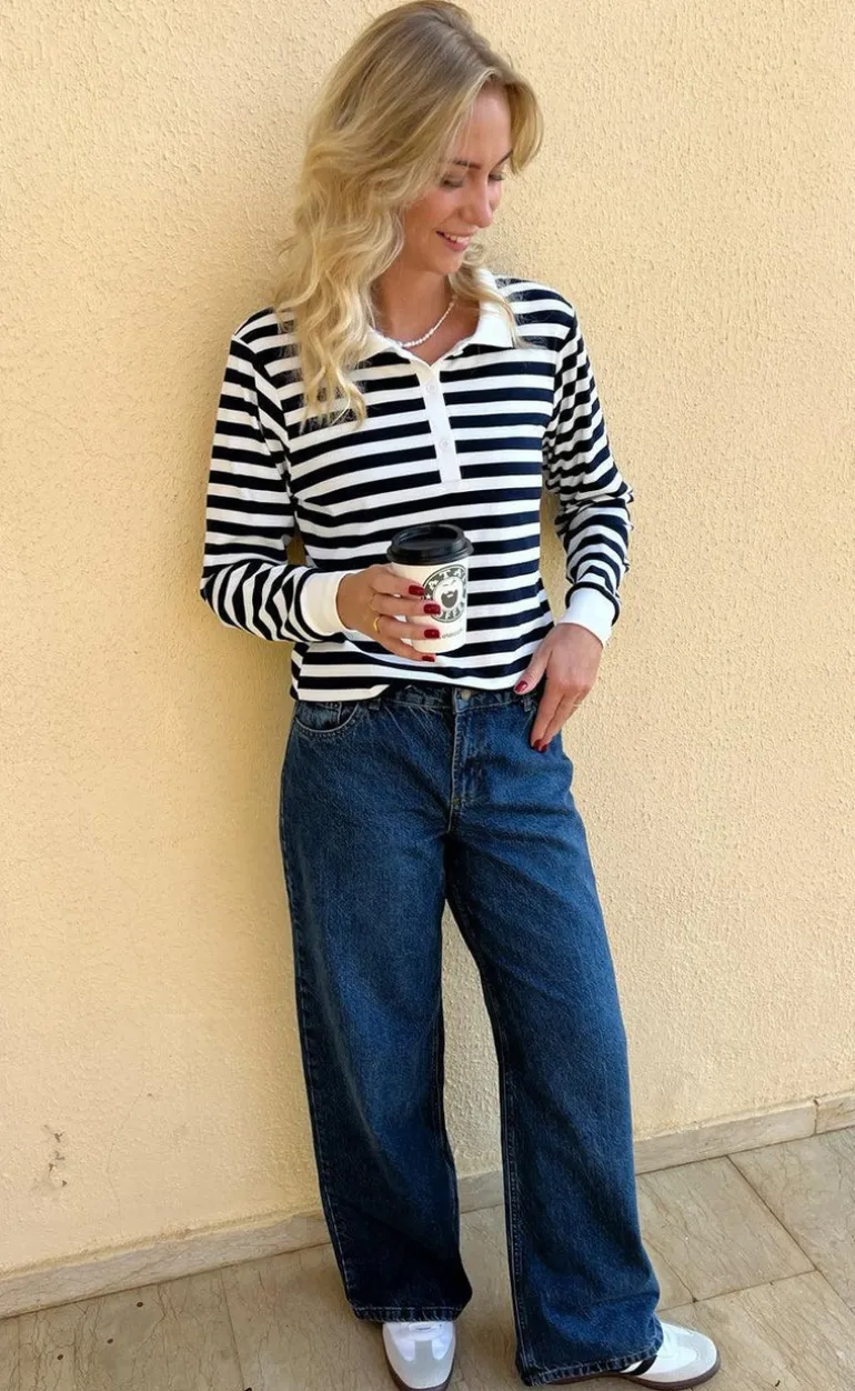 Say INA Copenhagen Polo / Bluse - Pamela - Navy Striped