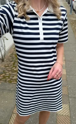 Say INA Copenhagen Polo Kjole - Pamela - Navy Striped