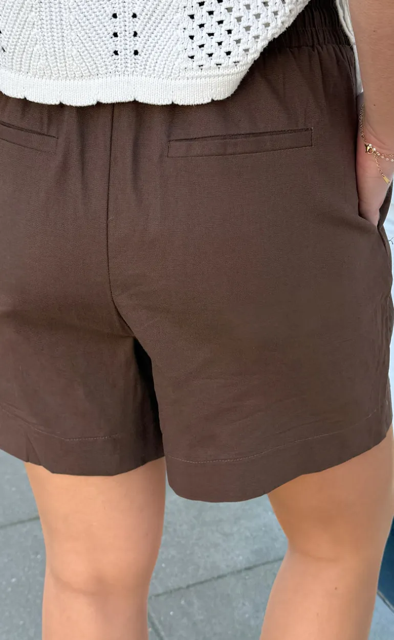 Say INA Copenhagen Shorts - Amalie - Chocolate Brown