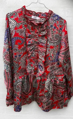Say INA Copenhagen Skjorte - Evie - Red Paisley