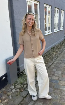 Say INA Copenhagen Top - Catja - Camel