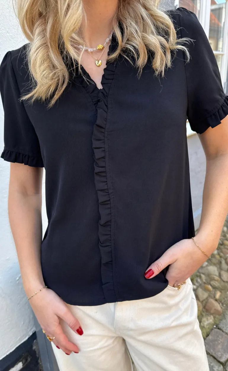 Say INA Copenhagen Top - Catja - Black