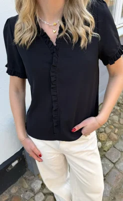 Say INA Copenhagen Top - Catja - Black
