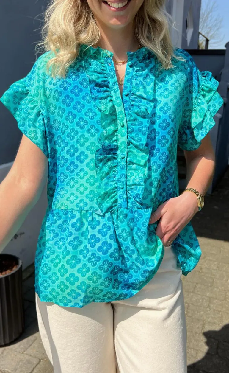 Say INA Copenhagen Top - Freya - Aqua
