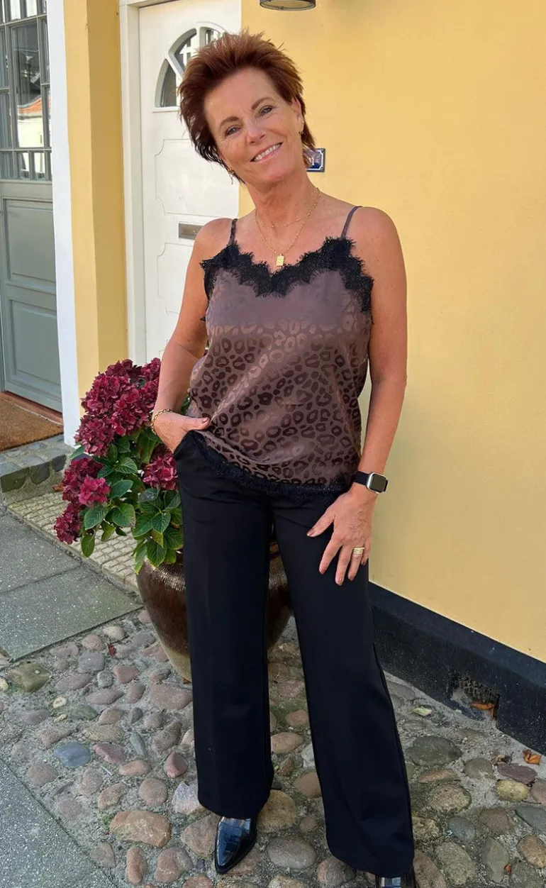 Say INA Copenhagen Top - Kiki - Chocolate Leopard