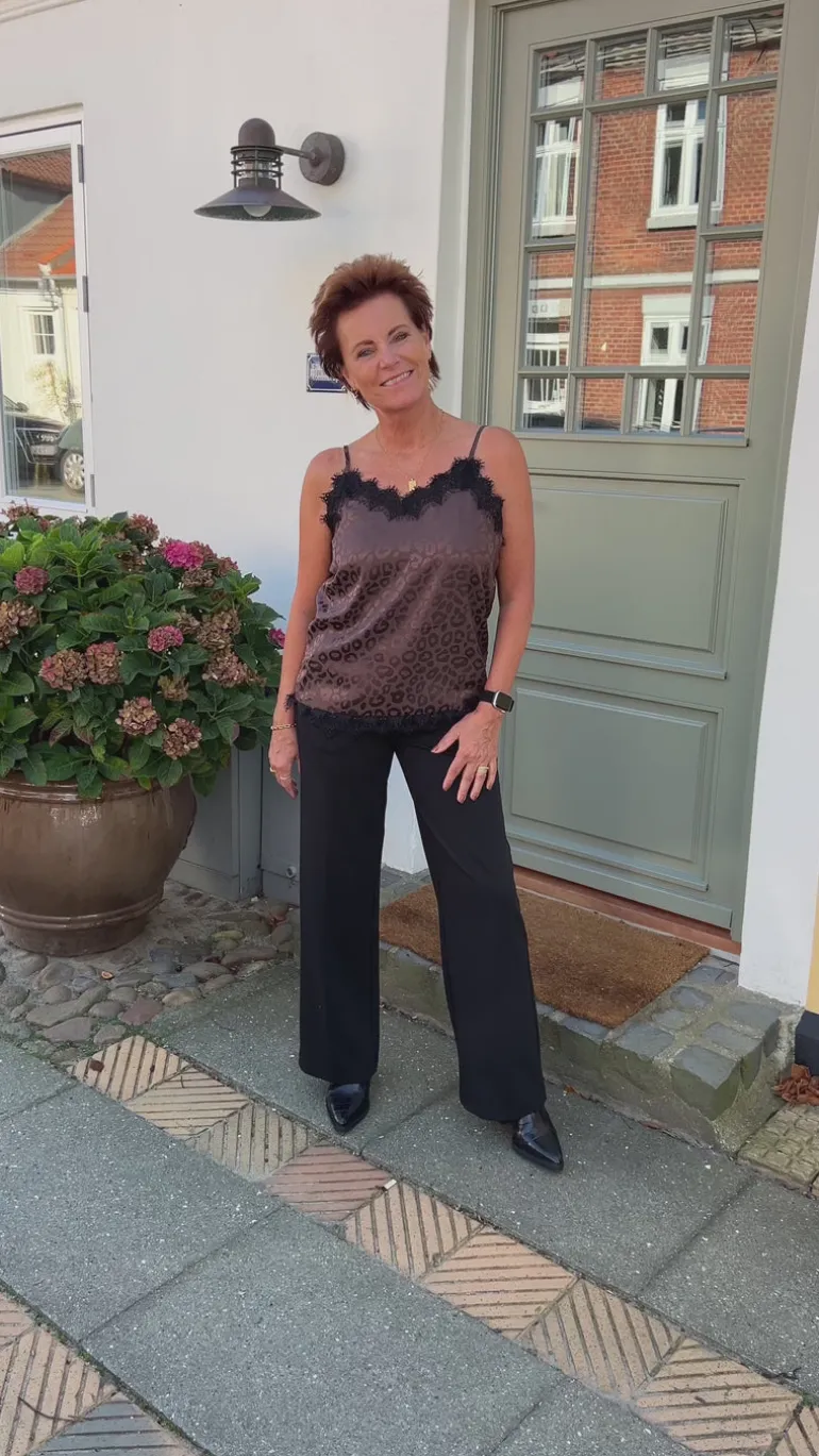 Say INA Copenhagen Top - Kiki - Chocolate Leopard