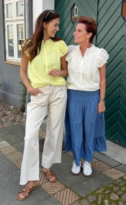 Say INA Copenhagen Top - Tania - Cream
