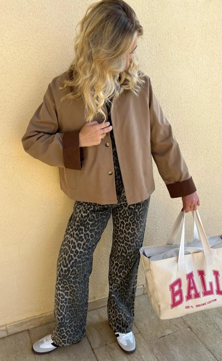 Say INA Copenhagen Trenchcoat / Jakke - Caroline Contrast - Camel / Brown