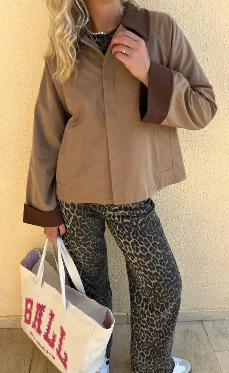 Say INA Copenhagen Trenchcoat / Jakke - Caroline Contrast - Camel / Brown