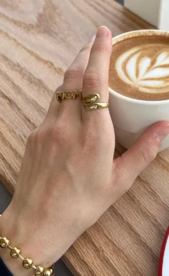 Smykkeli Copenhagen Armbånd - Chunky Bobble - Gold Colour