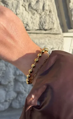 Smykkeli Copenhagen Armbånd - Chunky Bobble - Gold Colour