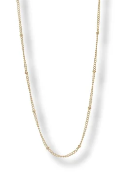 Smykkeli Copenhagen Halskæde - Plain Ball - Gold Colour