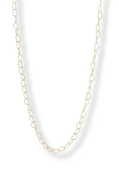 Smykkeli Copenhagen Halskæde - Tiny Hearts - Gold Colour