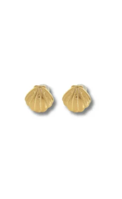 Smykkeli Copenhagen Øreringe - Shell - Gold Colour