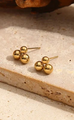 Smykkeli Copenhagen Øreringe - Bonbon Small - Gold Colour
