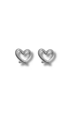 Smykkeli Copenhagen Øreringe - Hollywood Heart - Silver Colour