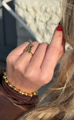 Smykkeli Copenhagen Ring - Tiff - Gold Colour