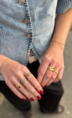 Smykkeli Copenhagen Ring - Tiff - Gold Colour